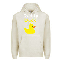 Oatmeal Heather Funny Daddy Duck Rubber Duck Premium Hoodie - longCreatives