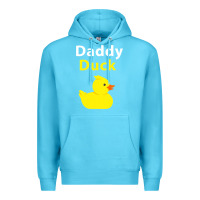 Ocean Blue Funny Daddy Duck Rubber Duck Premium Hoodie - longCreatives