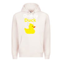 Pale Pink Funny Daddy Duck Rubber Duck Premium Hoodie - longCreatives