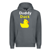 Rock Funny Daddy Duck Rubber Duck Premium Hoodie - longCreatives
