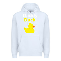 White Funny Daddy Duck Rubber Duck Premium Hoodie - longCreatives