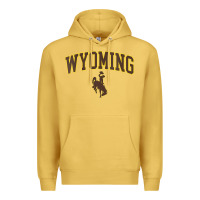 Antique Gold Womens Wyoming Cowboys Apparel Fan Favorite Arch Premium Hoodie - longCreatives