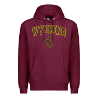 Burgundy Womens Wyoming Cowboys Apparel Fan Favorite Arch Premium Hoodie - longCreatives