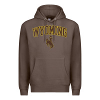 Coffee Womens Wyoming Cowboys Apparel Fan Favorite Arch Premium Hoodie - longCreatives