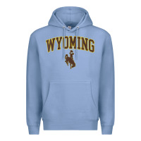 Colony Blue Womens Wyoming Cowboys Apparel Fan Favorite Arch Premium Hoodie - longCreatives