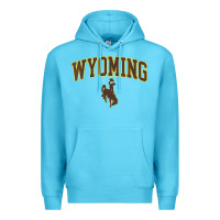 Ocean Blue Womens Wyoming Cowboys Apparel Fan Favorite Arch Premium Hoodie - longCreatives