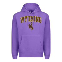 Purple Womens Wyoming Cowboys Apparel Fan Favorite Arch Premium Hoodie - longCreatives