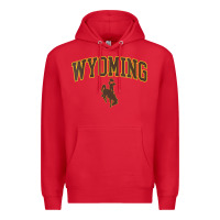 Red Womens Wyoming Cowboys Apparel Fan Favorite Arch Premium Hoodie - longCreatives