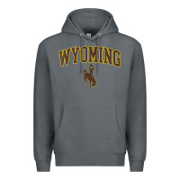 Rock Womens Wyoming Cowboys Apparel Fan Favorite Arch Premium Hoodie - longCreatives