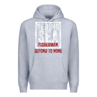 Heather Grey Bering Sea Fisherman second to none dutch harbor Alaska Premium Hoodie - longCreatives