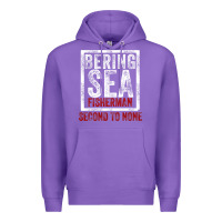 Purple Bering Sea Fisherman second to none dutch harbor Alaska Premium Hoodie - longCreatives