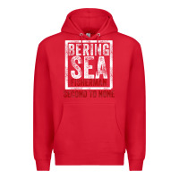 Red Bering Sea Fisherman second to none dutch harbor Alaska Premium Hoodie - longCreatives