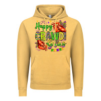 Vintage Mustard happy crawdi gras olivia Vintage Hoodie - OliviaCreatesArt