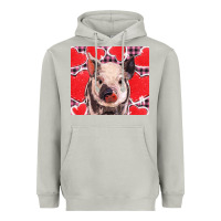 Moon Dust valentine's day glitter hearts pig Heavyweight Hoodie - BarkalooDesign