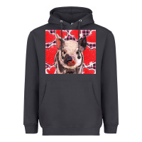 Smoke valentine's day glitter hearts pig Heavyweight Hoodie - BarkalooDesign