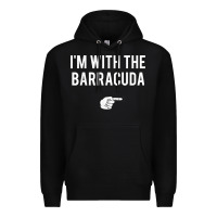 Black I_m With Barracuda Halloween Costume Party Matching Premium Hoodie - longCreatives