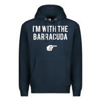 Navy I_m With Barracuda Halloween Costume Party Matching Premium Hoodie - longCreatives