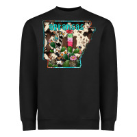 Black arkansas map Heavyweight Sweatshirt - RacoonDesign