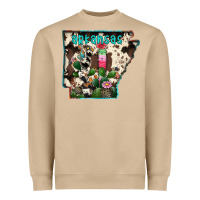 Mushroom arkansas map Heavyweight Sweatshirt - RacoonDesign