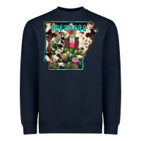 Navy arkansas map Heavyweight Sweatshirt - RacoonDesign