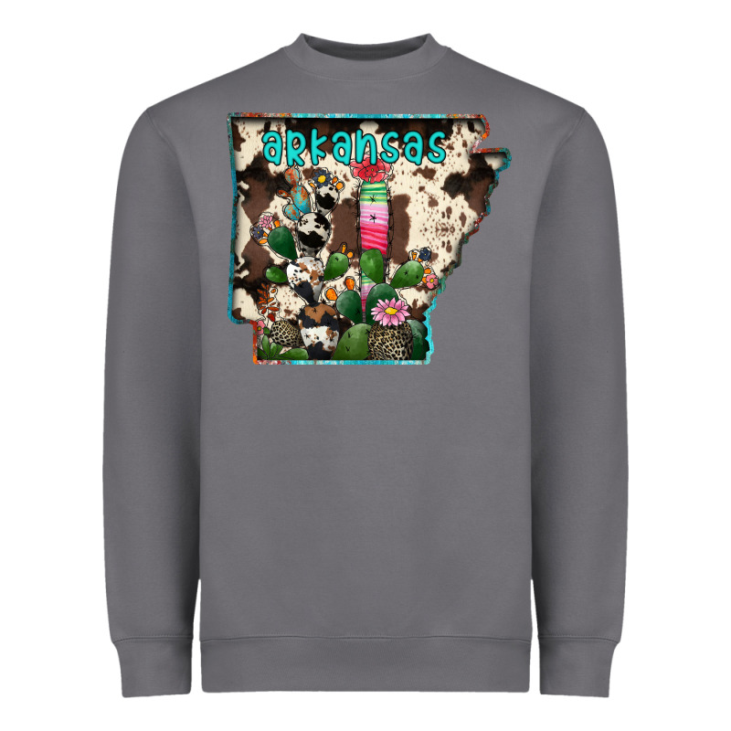 Arkansas Map Heavyweight Sweatshirt by RacoonDesign | Teevron