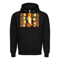 Black softball serape leopard cowhide glitter brushstrokes Zipper Hoodie - Artiststas