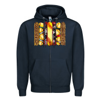 Navy softball serape leopard cowhide glitter brushstrokes Zipper Hoodie - Artiststas