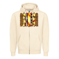 Sandshell softball serape leopard cowhide glitter brushstrokes Zipper Hoodie - Artiststas