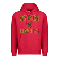 Cardinal Wyoming Cowboys Men's Apparel Gameday Arch Over Cowboys Sweat Premium Hoodie - longCreatives