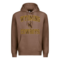Chestnut Wyoming Cowboys Men's Apparel Gameday Arch Over Cowboys Sweat Premium Hoodie - longCreatives