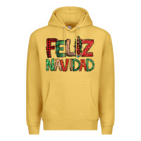 Antique Gold Feliz Navidad our lady of Guadalupe Christmas Premium Hoodie - Jasminsmagicworld