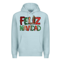 Blue Mist Feliz Navidad our lady of Guadalupe Christmas Premium Hoodie - Jasminsmagicworld