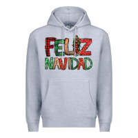 Heather Grey Feliz Navidad our lady of Guadalupe Christmas Premium Hoodie - Jasminsmagicworld