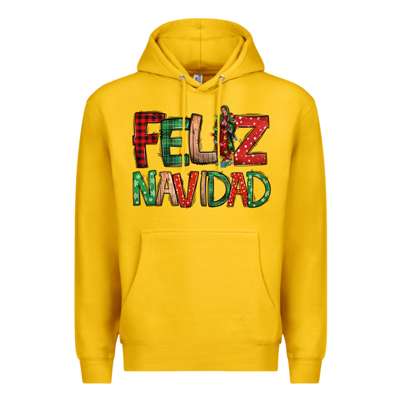 Feliz Navidad Our Lady Of Guadalupe Christmas Premium Hoodie by Jasminsmagicworld | Teevron