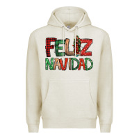 Oatmeal Heather Feliz Navidad our lady of Guadalupe Christmas Premium Hoodie - Jasminsmagicworld