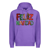 Purple Feliz Navidad our lady of Guadalupe Christmas Premium Hoodie - Jasminsmagicworld