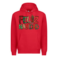 Red Feliz Navidad our lady of Guadalupe Christmas Premium Hoodie - Jasminsmagicworld