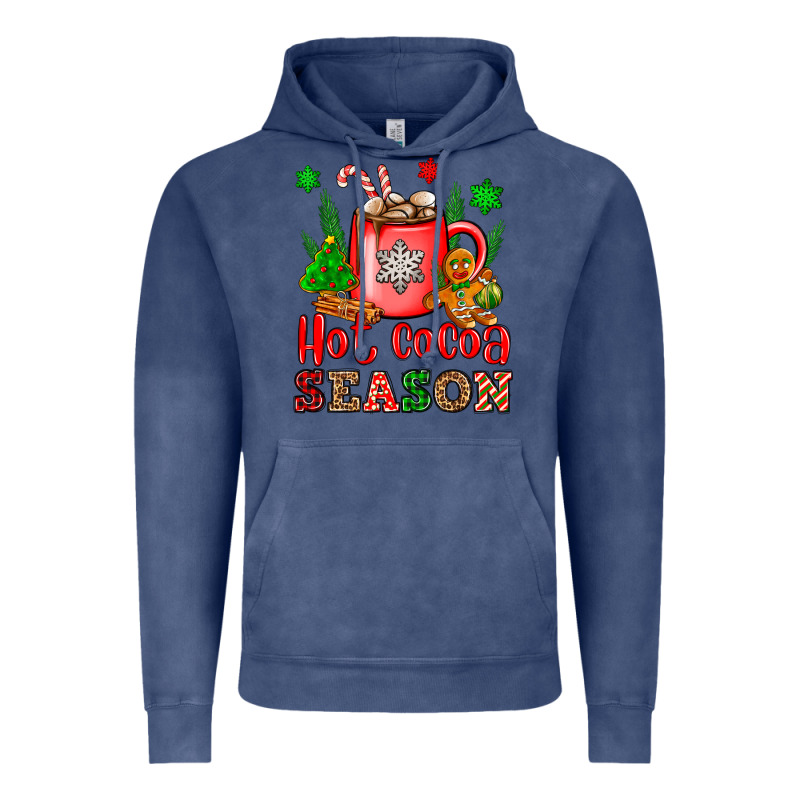 Hot Cocoa Season Vintage Hoodie by OliviaCreatesArt | Teevron