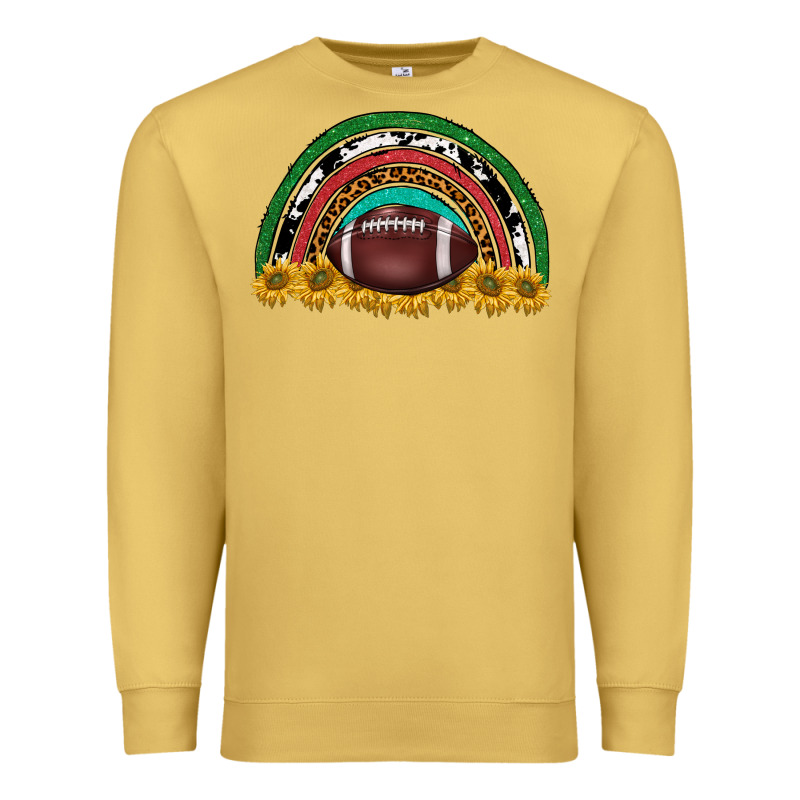 Merry Christmas Sunflower Rainbow Premium Sweatshirt by BarkalooDesign | Teevron