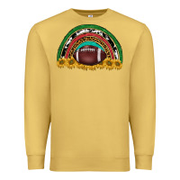 Antique Gold merry christmas sunflower rainbow Premium Sweatshirt - BarkalooDesign
