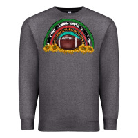 Charcoal Heather merry christmas sunflower rainbow Premium Sweatshirt - BarkalooDesign