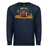 Navy merry christmas sunflower rainbow Premium Sweatshirt - BarkalooDesign
