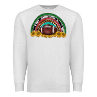 Oatmeal Heather merry christmas sunflower rainbow Premium Sweatshirt - BarkalooDesign
