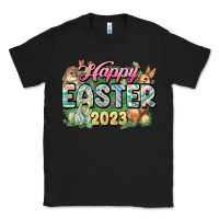 Black Happy Easter 2023 Classic Tee - HowdyJamesFarm