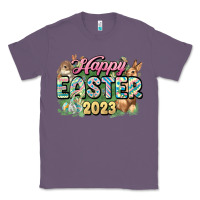Lavender Happy Easter 2023 Classic Tee - HowdyJamesFarm