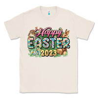 Natural Happy Easter 2023 Classic Tee - HowdyJamesFarm