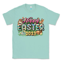 Seafoam Happy Easter 2023 Classic Tee - HowdyJamesFarm