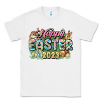 White Happy Easter 2023 Classic Tee - HowdyJamesFarm