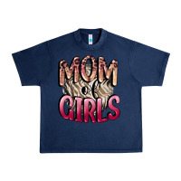 Navy Mom of Girls Mother's Day Urban Heavy Tee - CowGirlArtShop