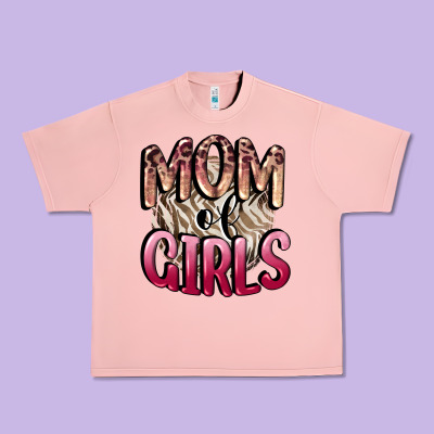 Mom Of Girls Mother's Day Urban Heavy Tee Designed By Cowgirlartshop